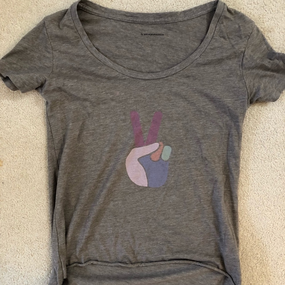 Peace sign anthro shirt
